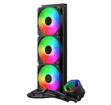 קירור נוזלי למעבד 360 שחור כולל תאורה קולר מאסטר Cooler Master MasterLiquid Core II 360 Black RGB 280W TDP